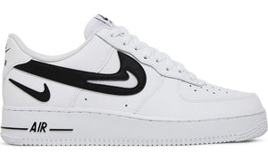 Air Force 1 '07 'Cut Out Swoosh - White Black' - GO BOST
