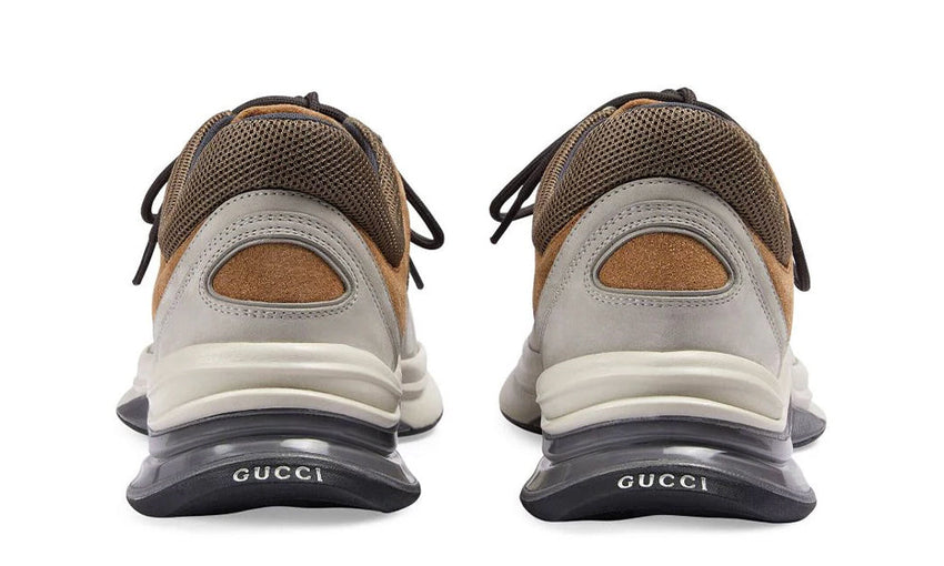 Gucci Run Sneaker 'Light Grey Brown' - GO BOST