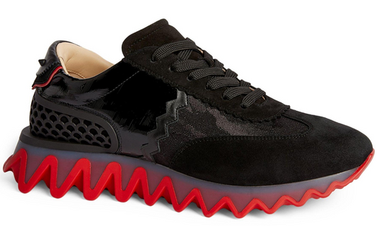 Christian Louboutin Loubishark Suede Low-Top Sneakers