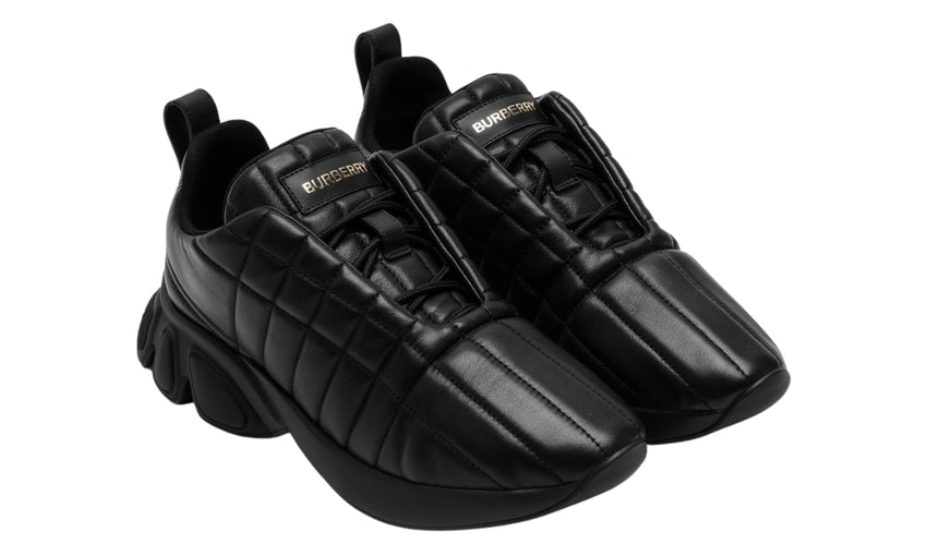 Burberry Quilted Leather Classic Sneakers 'Black'