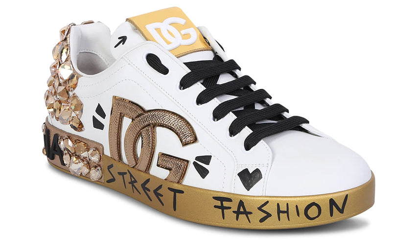 DOLCE & GABBANA Logo Patch Sneakers - GO BOST