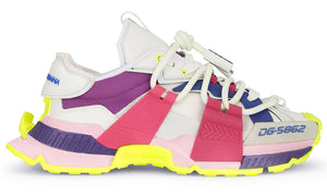 DOLCE & GABBANA Mixed-material Space Trainers In Multicolor - GO BOST
