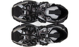 DOLCE & GABBANA Black & Silver Mixed-Materials Space Sneakers - GO BOST
