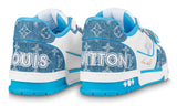 Louis Vuitton Trainer Sneaker "Blue" #1A9ZI2 - GO BOST