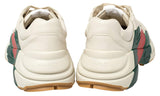 Gucci White Rhyton Web Chunky Sneakers - GO BOST