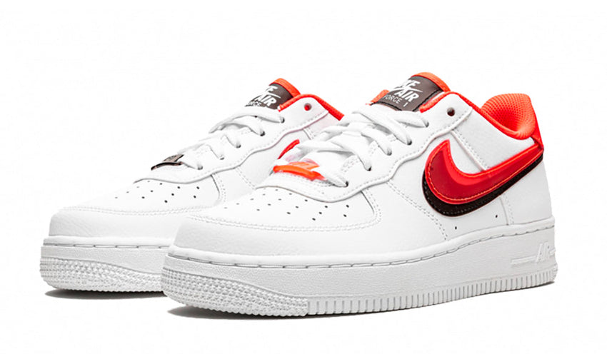 Nike Air Force 1 LV8 Double Swoosh Red Black (GS) - GO BOST